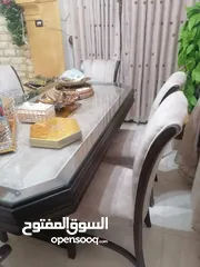  2 طاولة سفرة جديدة 6 كراسي