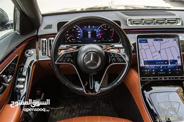  19 Mercedes S450 2023 4matic   السيارة وارد و كفالة الشركة و مميزة جدا