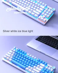  13 كيبورد جيمنغ مضيئ احترافي لكل الجيمرز اصلي Aula Keyboard F3001 Gaming RGB Lights OG