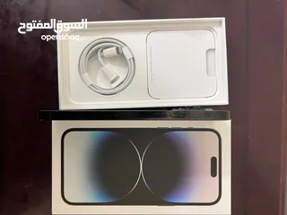  8 ايفون 14 برو ماكس 256 جيجا حاله الجديد لون التايتنيوم الطبيعي  iPhone 14 pro maX 256 gb like new