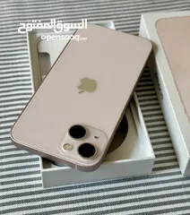  1 iPhone 13 pink 128GB used like new  250JD