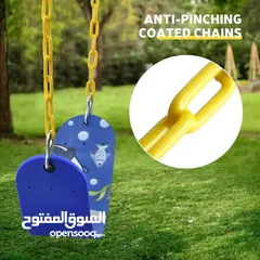  1 مرجيحه الحدائق والبيوت الجلد الاصلي كوالتي عالي جدا جنازير مجلفنه بالكامل مع الخطاف الاصلي
