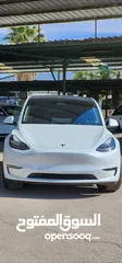  7 TESLA MODEL Y 2022 LONG RANGE   DUAL MOTOR  فحص اوتوسكور B+ بحاله الوكالة