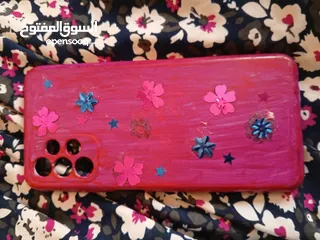  1 كفرات تيليفون  لون زهري