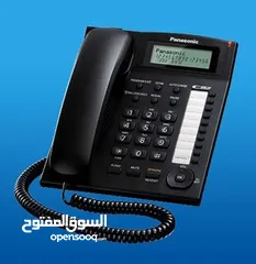  5 تلفون ارضي سلكي باناسونيك  KX-TS880MX Panasonic Single Line KX-TS880MX Corded Landline Phone
