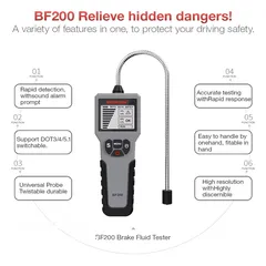  7 جهاز فحص زيت البريك BF200 Brake Fluid Tester