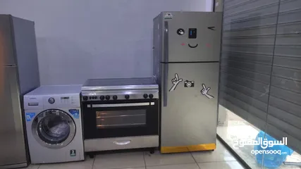 7 التواصل واتس او على التطبيق بكج عرسان بحاله ممتازه ثلاجة وغاز 90سم كريازي وغسالة سامسونج 9 كيلوو