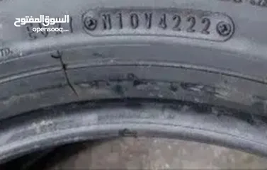  9 كفرات مقاس 16_70_275 صناعتها دنلوب تاريخها 2022 حقت صالون شاص وربع شبه جديد مضمونة من العيوب
