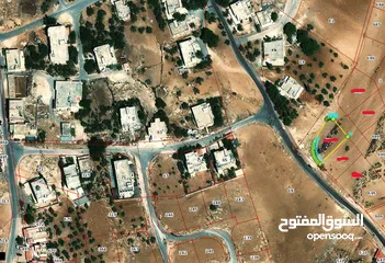  2 ارض في ارقى مناطق عمان على شارعين في شفا بدران للبيع