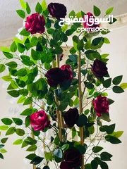  21 أشجار زينه ورد صناعي   متوفر لون احمر فقط  شغل بيتي مرتب بزبط داخلي و خارجي للمنزل وللغرف و للمداخل