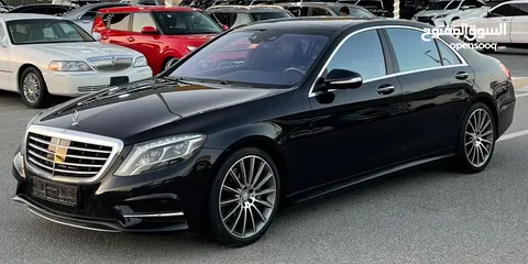  2 Mercedes-Benz S500 V8 4.7L Full Option Model 2014 Car very clean free Accident (agency status)