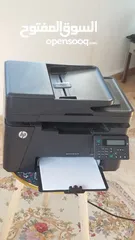  2 طابعة ليزر اسود مع سكانر وفاكس وعلبتين حبر