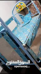  3 سرير أطفال يفتح من جميع الجهات  طقم طاولات زان