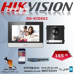  1 انتركم الفيديو الشبكي IP Intercom  نوعDS-KIS602  Hikvision مع امكانية الشبك والتحكم عن طريق الموبايل