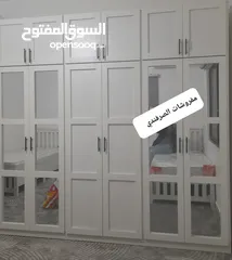  7 خزائن ملابس خشب لامنيت 18م تفصيل حسب المقاس جودة عالية كفاله 5سنوات على اعمالنا