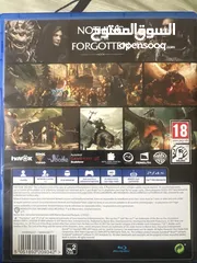  2 Middle earth Shadow of war - PS4 game for sale