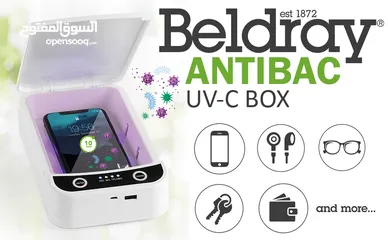  2 BELDRAY 2 IN 1 ANTIBAC WIRELESS CHARGING UV-C BOX شاحن جوال وايرلس