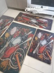  2 4قطع سجاد للمطبخ