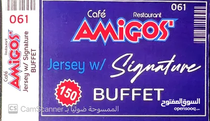  1 Tickets for amigos restaurant will coming the super star Alex cabagnot in April 12