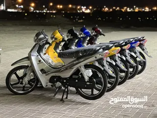  6 دراجات 110 cc جديد