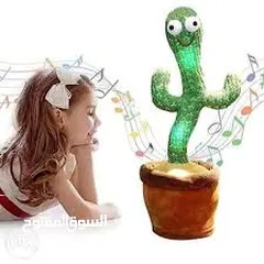  4 لعبة صباره  صبارة متكلمه  تعيد الكلام  تضيء مع عشرات الاغاني العربيه المخزنه
