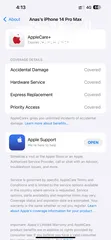  5 آيفون 14 برو ماكس وكالة ، Apple Care+