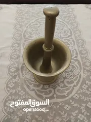  1 هاون نحاس اصفر