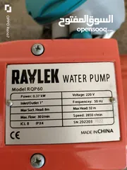  3 Raylek water pump+ automatic pump control 1/2 hours very good condition