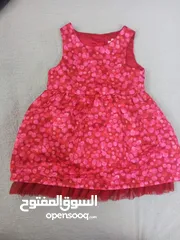  5 فساتين بيبي من 9 شهور ولغاية سنه وارد امريكي مستعمل بحالة الجديد خلي بنتك مع الصيفيه برنسيسه
