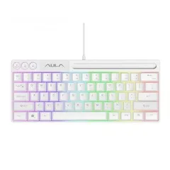  5 كيبورد جيمنغ مضيئ احترافي لكل الجيمرز اصلي Aula Keyboard F3061 Gaming RGB Lights OG