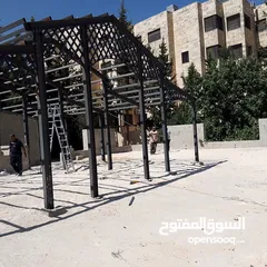  11 هنجر مطعم او كافيه او منزل)  Structural steel  للبيع .جديد ، لم يستعمل .. H ,90 kilograms ل  وزن كل