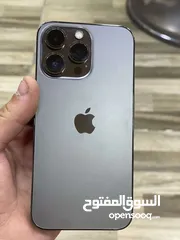  1 جهاز آيفون 13برو بحالة ممتازه