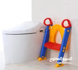  2 كرسي حمام للاطفال سلم درج تعليم الاطفال استخدام الحمام مقعد تواليت
