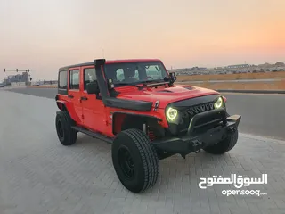  13 JEEP WRANGLER 2013 GCC VERY CLEAN IN SIDE AND OUT SIDE 100%