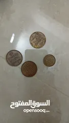  6 عملات قديمه من فئه لجنيه الاسرائيلي وليره السرائيليه وفئه الشيكل وعملاد معدنيه فلسطينيه