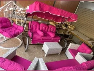  9 اطقم رتان ،بجميع الالوان ،،، تتوفر خدمة توصيل لجميع المحافظات