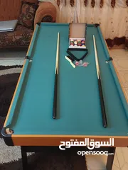  7 بلياردو خشبية مع كامل ملحقاتها بسعر خيالي