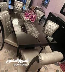  3 غرفة سفرة 8 مقاعد بحال الجديد