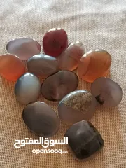  23 حجر من النوادر فخم أخضر كريم خام طبيعي
