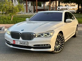  2 بي ام دبليو 750LI ابيض 2016 خليجي BMW 750LI White GCC 2016