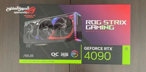  5 ASUS ROG STRIX GeForce RTX 4090 OC Edition Gaming Graphics Card (PCIe 4.0, 24GB)