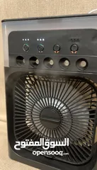  4 مروحة تبريد صغيرة محمولة مع رذاذ ماء بارد