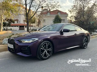  21 Bmw G22 4 series Coupe 2022  kit M interior/exterior Low Mileage 11000km  وارد.               اوروبي