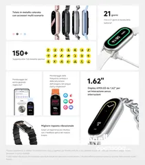  5 شاومي باند 9 الجديد بسعر ممتاز Xiaomi Smart Band 9 Midnight Black