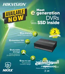  4 نظام كاميرات 2 ميجا بكسل ملون بدون تركيب خذ وركب وما بدك ايشي Hikvision camera 2m color