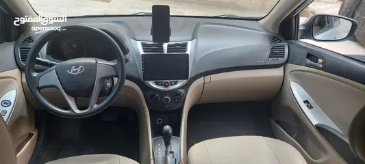  1 هنداي اكسنت 2017 ممتازه جدا بدون قص متور جير الف بنزين تامين وترخيص شامل