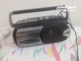  2 مسجل مع راديو