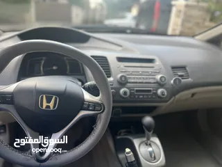  7 هوندا سيفيك 2010 هايبرد لون اسود  Honda civic hybrid 2010 black