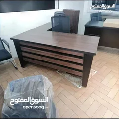  2 مكتب خشب لامينت 140*70 مستورد مع جانبية وطاولة وسط بسعر المصنع تفصيل جميع القياسات والموديلات