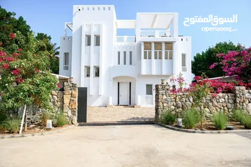  1 Luxurious 5BR beachfront Villa with private pool and Marina access available for Sale in Jebel Sifah